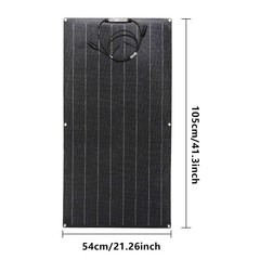 200W 18V Flexible Solar Panel Monocrystalline ETFE Charger RV Boat Marine Car