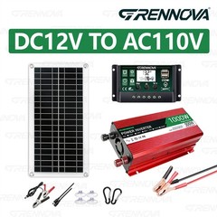 Grennova 1000W Solar Kit 35W Panel 60A MPPT RV Home Cabin Backup Power
