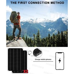 6000W DC to AC Solar Inverter Kit | Includes 2pc Solar Panels &Charge Controller