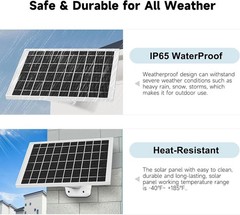 Intelligent Management Solar Panel Charger for Arlo Cameras`/