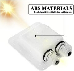 Weatherproof ABS Solar Double Cable Entry Gland for All Cable Types 2mm² to 6mm²