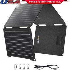50W Foldable Solar Panel Portable Lightweight USB Charge Outdoor Travel