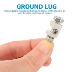 2pcs Solar Grounding Clip Lug Cable Clamp Wiring Frame Clip Supply
