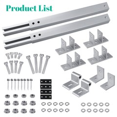 Adjustable Solar Panel Tilt Mount Brackets for Roof RV Boat Off-Grid Ground Shed