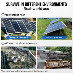 ECO-WORTHY Adjustable Ground Mount Solar Panel Bracket Kit for 4 Panels