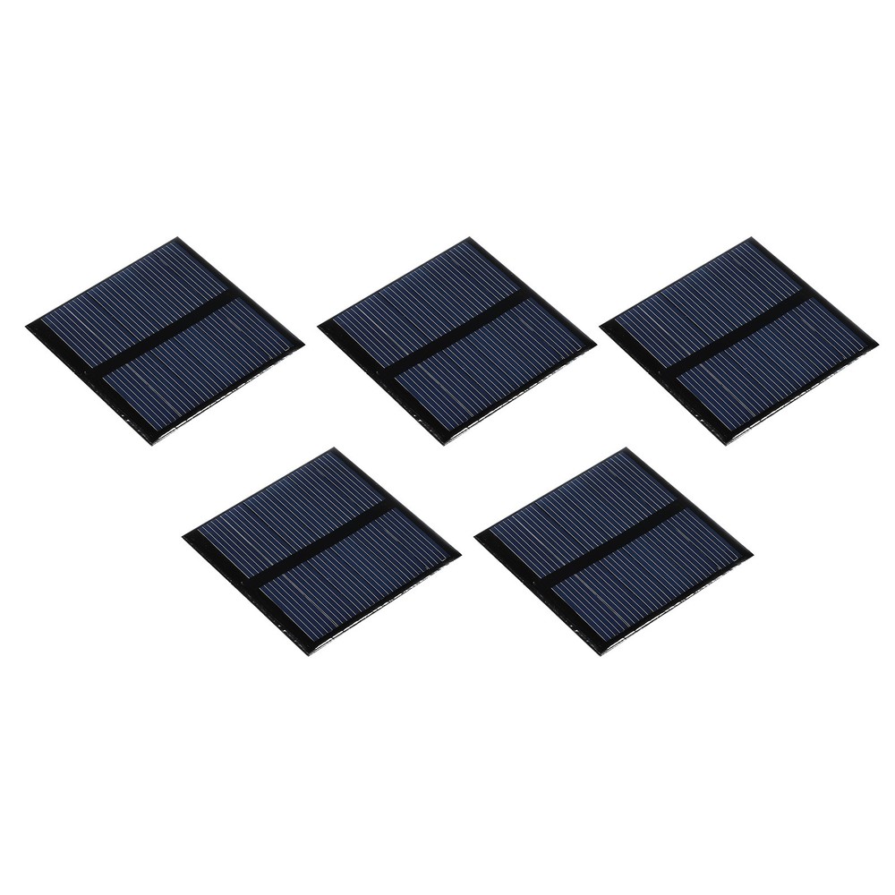 5 x Mini Solar Panel Cell 3V 125mA 0.375W 52mm x 52mm for DIY Project