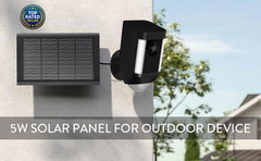 Ring Solar Panel(2Nd Generation), 5W Ring Solar Panel Charger with Mount for Sti