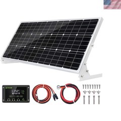 Eco-Friendly 100W Solar Power Kit with Charge Controller – Perfect for Camping