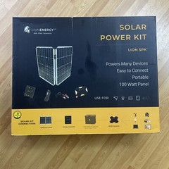 Lion Energy Foldable Solar Power Kit, 100W Solar Panel | 400W Solar Inverter…