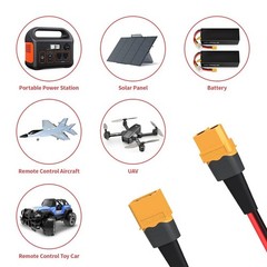10 AWG XT60 Male Female to XT60 Female Male Connector Adapter RC Battery Cable