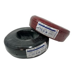2x 50meter Drum Red and Black Solar Panel PV Cable Wire 6mm² 5 Pairs Connectors