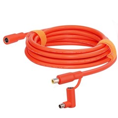 10FT Solar Panel Extension Cable, Female to Male with Right-Angle Adapter, 14AWG
