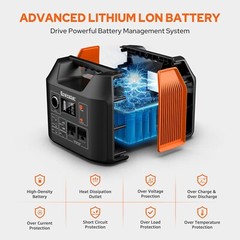 300W 296Wh Battery Bank with 110V Pure Sine Wave AC Outlet for Outdoors Camping