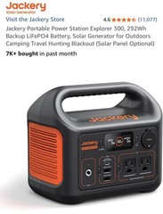Jackery Power Station Explorer 300 292Wh Backup LiFePO4 Battery & Carrying Case