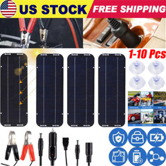 30W 12V Solar Panel Charger Kit with USB for Car Boat RV Battery Maintenance Lot