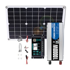 10000W Solar System with 100A Controller 20W-500W Panel Inverter for Home RV