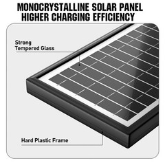 Solar Panel for Trail , 4500mAh Solar Battery Charger with Built-in Battery a…