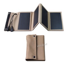 7W Outdoor Portable Folding Solar Cell Panel Charger USB Power Supply For Phone
