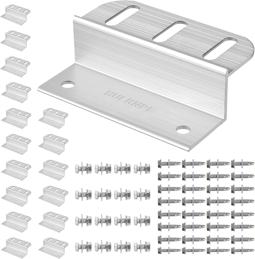 Z Brackets Solar Panel Mounting Kit (16 Pack) – Heavy Duty Corrosion-Resistant A