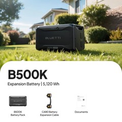 BLUETTI B500K 5120Wh Power Station Smart Expansion Battery for Apex 300 Backup
