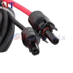Red + Black With M4 Connector Solar Panel Wire Weatherproof Cable 20M 4mm²