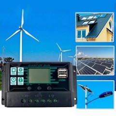 Solar Controller Solar Panel Battery Regulator Dual USB Solar Controller Output