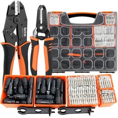 30PCS Solar Crimper Tool Kit – Crimping Tool, Wire Stripper, 25 Pairs Solar C…