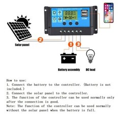 200W Solar Power Panel Kit 100A 12V Battery Charger with Controller Caravan Boat