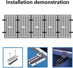 Solar Panel Mounting Brackets Z Brackets Aluminum 12CM Flat Roof Photovoltaic