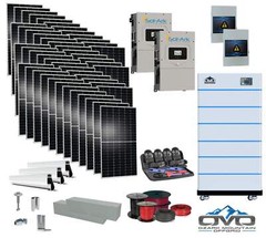 25KW Complete Offgrid Solar Kit – 15K Sol-Ark Inverter + 30.72KW OMO Stack Lithi