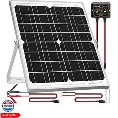 Solar Panel Kit 20W 12V, Waterproof Solar Battery Trickle Charger Maintainer …
