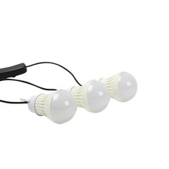 5V Solar Power Panel Generator Kit USB Charger Home System 3×LED Bulbs LightOl