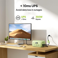 Elite 10 Mini Portable Power Station, 128Wh Lifepo4 Battery with 200W AC Outlet,