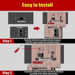 Generator Interlock Kit Compatible with Siemens and Murray, ECSBPK03 Mechanic…