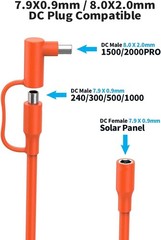 Flexible 30FT Extension Cord for Solar Generators – DC7909 and DC8020 Compatible