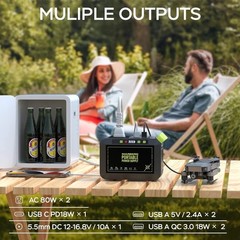 Portable 88Wh Power Station – Fast Charging Solar Generator for Camping & Backup