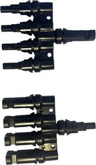 KRXNY Solar Panel PV 1 To 4 T Branch Connectors Cable Coupler Combiner…