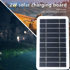 5V 2W Solar Panel Output USB Outdoor Portable Solar System Mobile Phone Charger