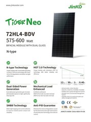 Jinko 590w Bifacial Solar Panels – Jmk-590-72HL4-BDV