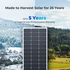 150W Solar Panel Kit 12V Battery Charger Off Grid 30A Controller RV Marine Boat