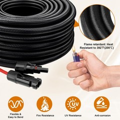 MOOKEERF Solar to XT60i Cable 10AWG with Flame Retardant Protective Sleeving …