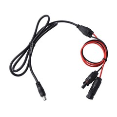 Jackery Solar Connector to DC8020 Extension Cable for 6 Feet, black