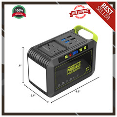 MARBERO Portable Power Station – 88Wh Solar Generator, 120W Peak, Fast Charging