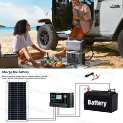 10000W Power Inverter Solar Generator W/ 200W Solar Panel Home Complete Kit