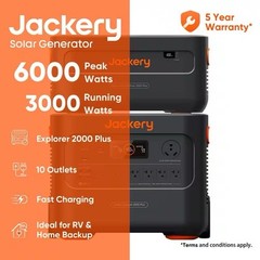 Jackery Explorer 2000 Plus Battery Generator W/ Expandable Battery *BRAND NEW*