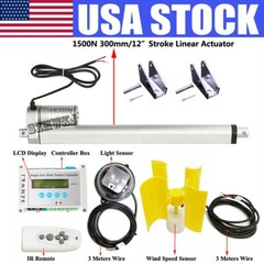 12″ Solar Tracking Tracker &Linear Actuator &Anemometer & Controller &Remote SJ