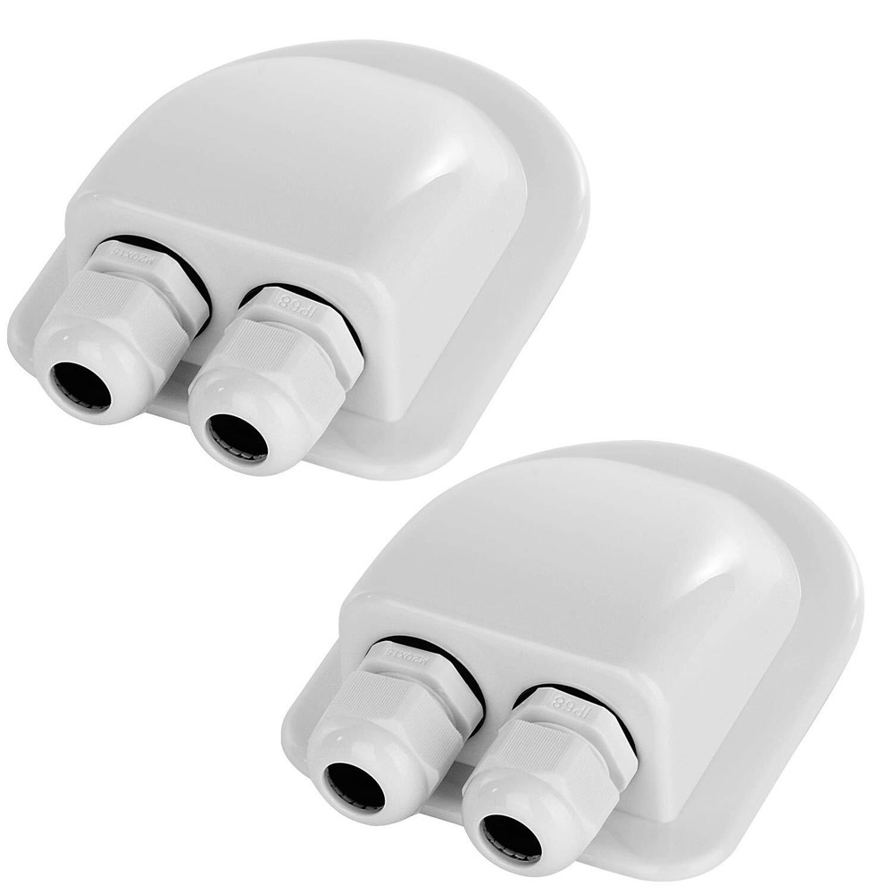 2 Pack of IP68 Waterproof Solar Cable Entry Gland by , Weather Resistant Dual…