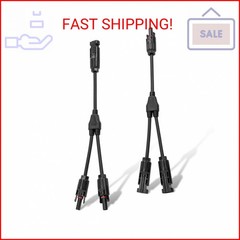 ECO-WORTHY Solar Connectors Y Branch Parallel PV Adapter Cable Wire Plug Tool Ki