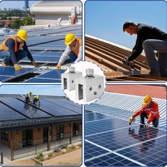 6Pcs Solar Panel Mounting Standing Seam Clamp Aluminum Roof Mount Bracket