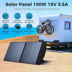 Foldable Solar Panel 100W Portable 18V Controller USB